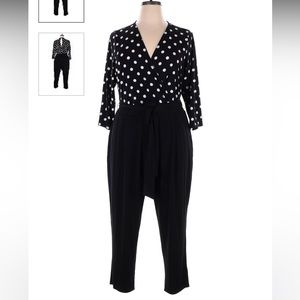 Torrid polka dots jumpsuit size 1